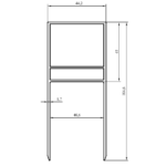 ALUMİNYUM CAM BALKON U PROFİL 15017 EP-216