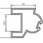 ALUMİNYUM CAM BALKON ÇİFTCAM DÖNER DIŞ BÜKEY 15419 EP-192
