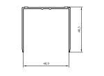 ALUMİNYUM CAM BALKON U PROFİL 15018 EP-217 - Görsel 2
